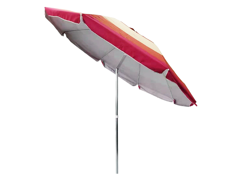 220 cm venkovní polyesterový stříbrný deštník s lepidlem