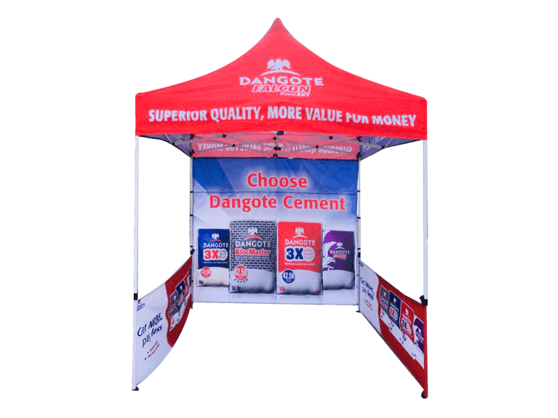 3X3 barevný digitální tisk Venkovní reklamní stany
